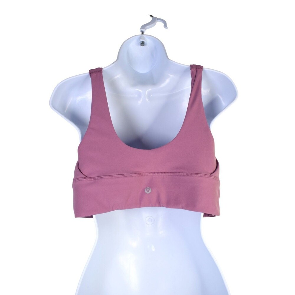 Lululemon Align Bra C/D Cup Light Support Sports Bra Size 12 Pink Yoga Pilates - Picture 2 of 4